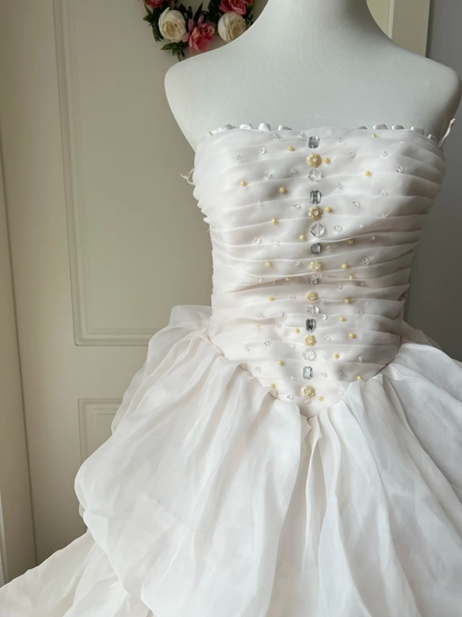 Sweet 16 Dress Ideas Ball Gown Strapless Ivory Lace With Beading Ball Gown Sweet Sixteen 16th Birthday Dresses RC0778