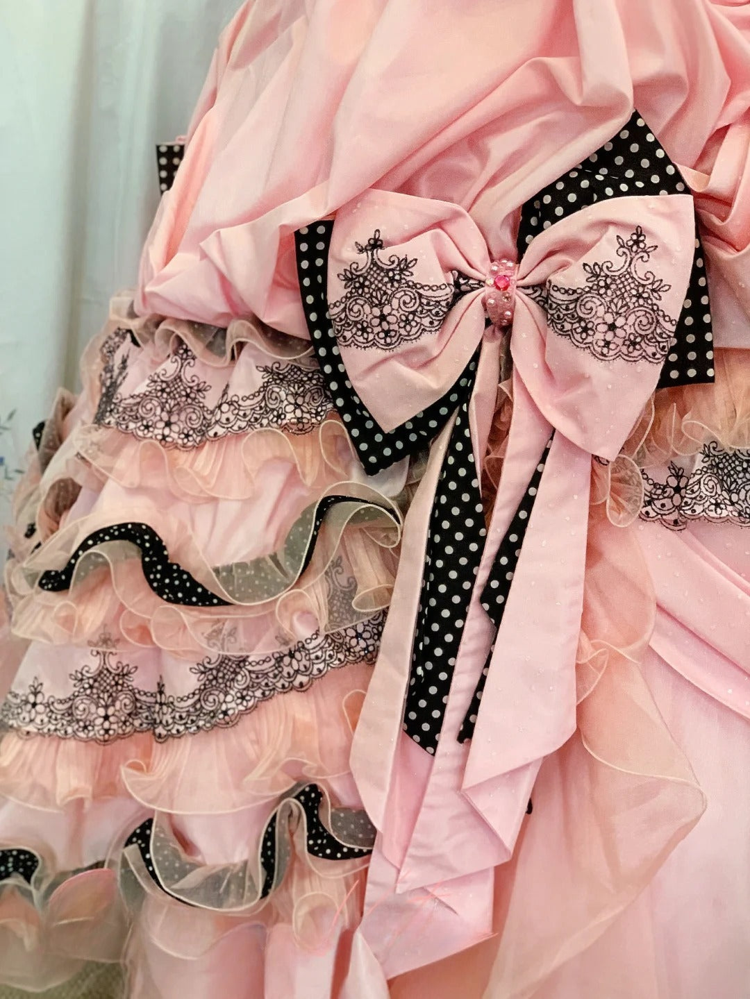 Sweet 16 Dress Ball Gown Strapless Pink With Tiered Layers Vestido De 15 Sweet Sixteen Dress RB9572