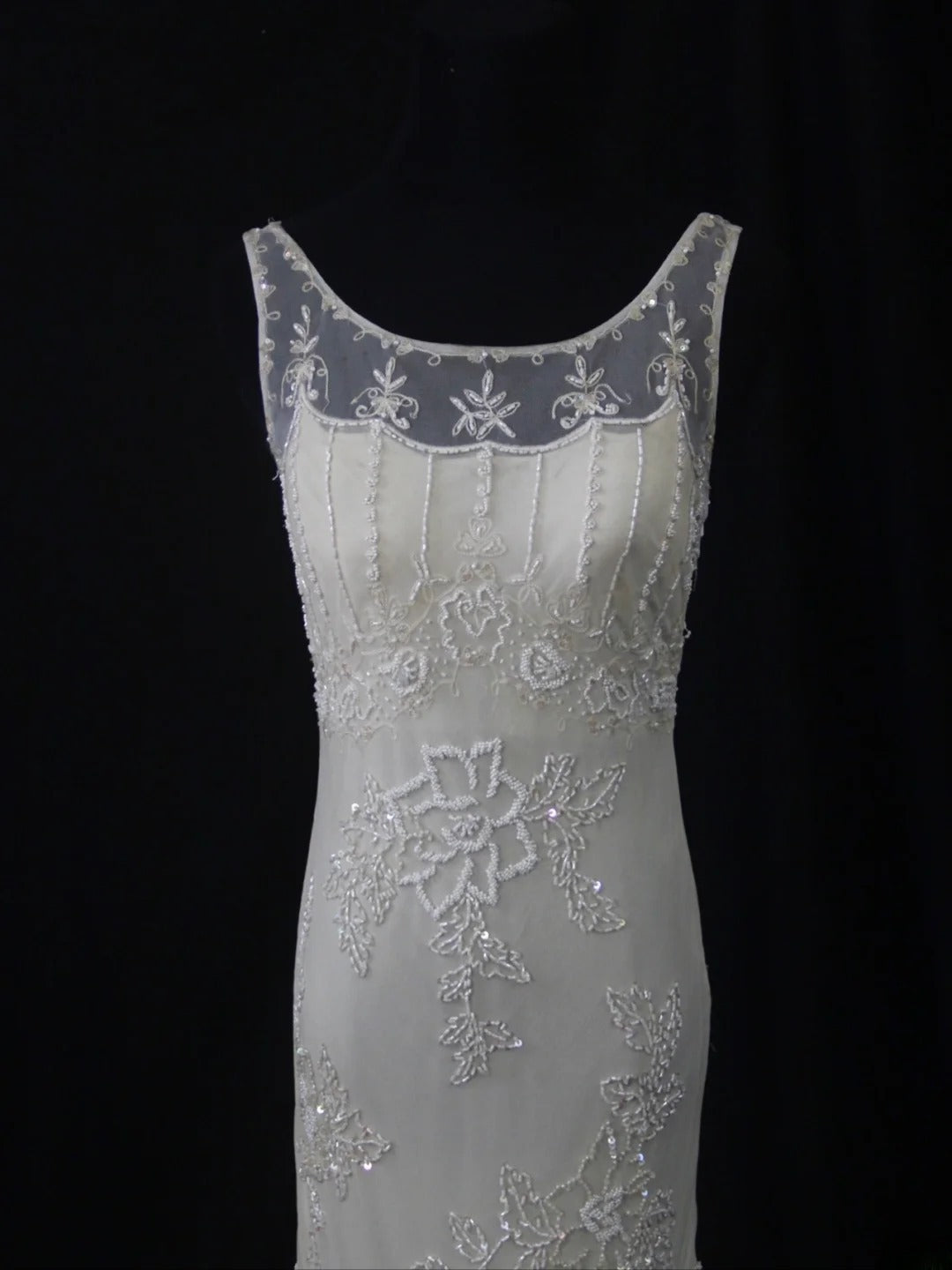 Retro 80s Mermaid Boat White Chiffon With Beadings Long Prom Dresses Inspo 21st Birthday Outfit Formal Dress AS491