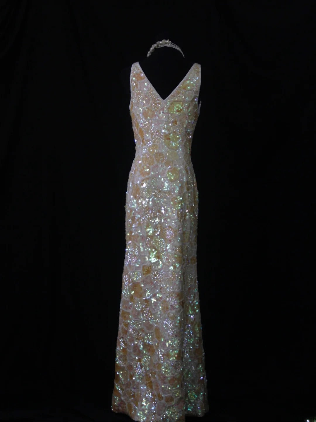 Retro 80s Sheath V Neck Sequins Long Slim Prom Dresses Inspo 22th Birthday Outfit Formal Dress AS495