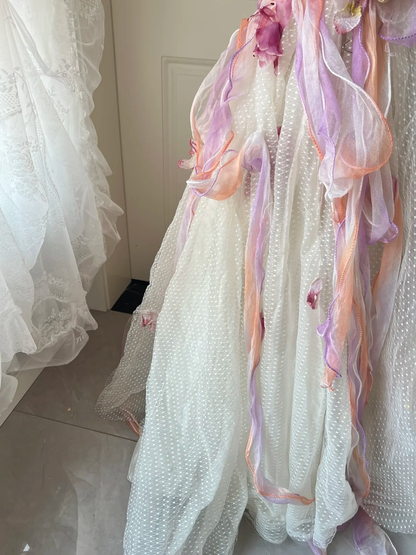 Prom Dress Modest V Neck Mermaid Long Pink Formal Party Gown Ruffled For Senior Women RC0841