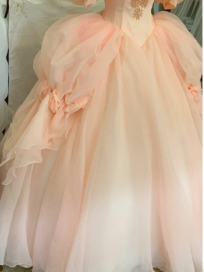 Sweet 16 Dress Ball Gown Off Shoulder Pink With Puffy Sleeves Vestido De 15 Sweet Sixteen Dress RB9590