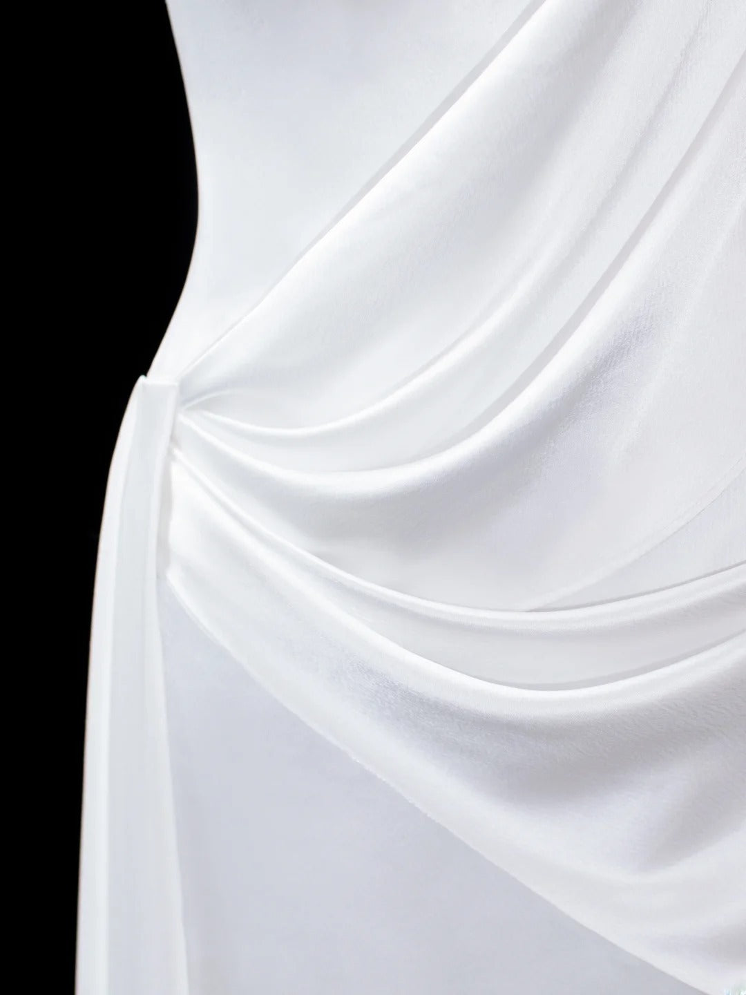 Timeless Women's Sheath Scoop Sleeveless White Satin With Backless Long Vintage Fitted 1920s Wedding Dresses AS586