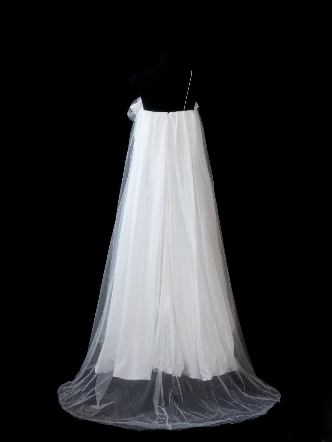Timeless Women's A line One Shoulder White Tulle Fitted Long Vintage 1920s Wedding Dresses AS598