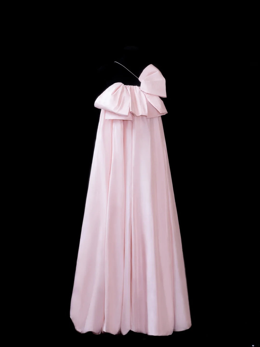 Elegant A line One Shoulder Pink Satin Long Formal Fancy Evening Dresses Dinner Outfits Classy Party Gowns AS599