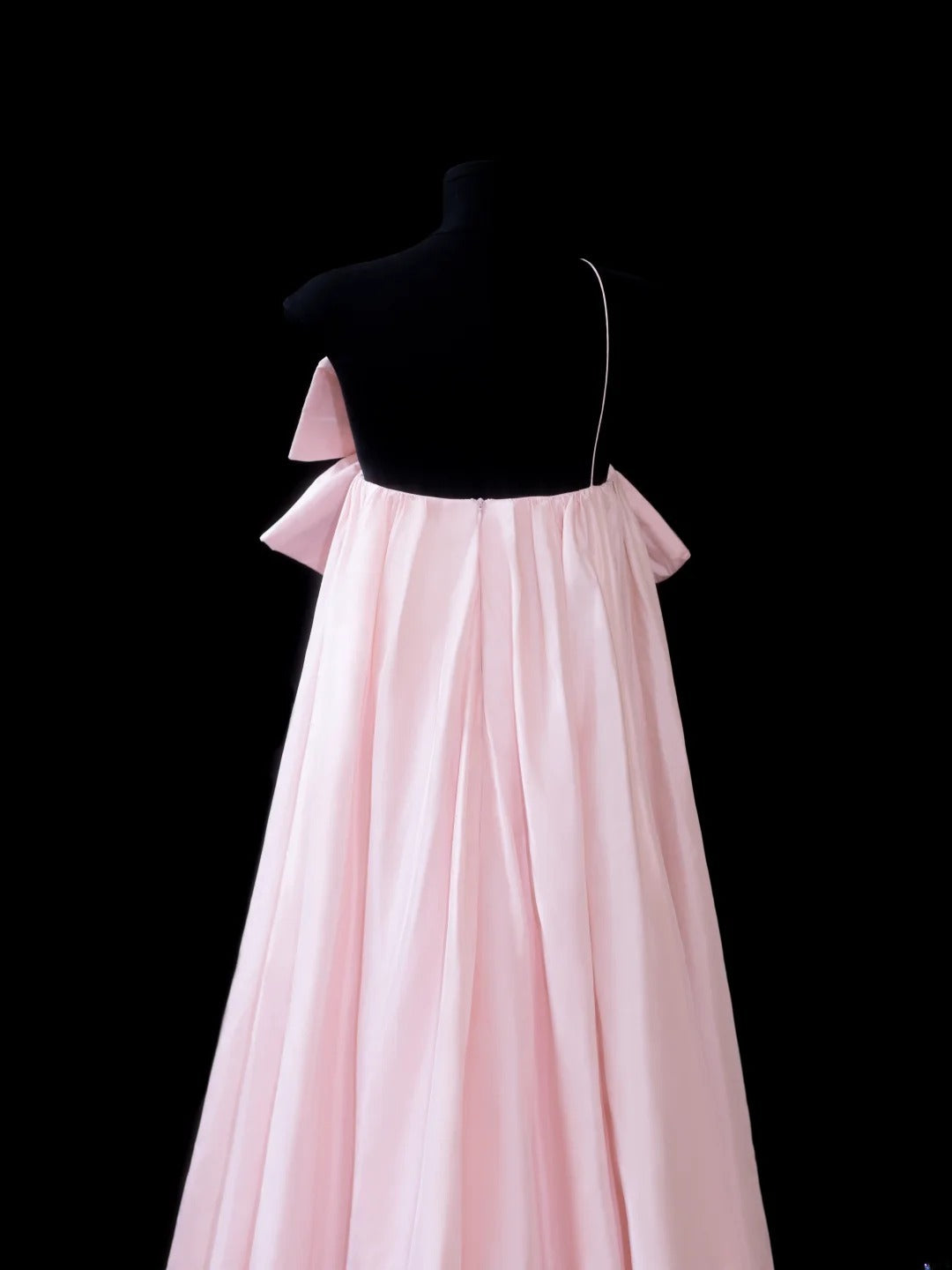 Elegant A line One Shoulder Pink Satin Long Formal Fancy Evening Dresses Dinner Outfits Classy Party Gowns AS599