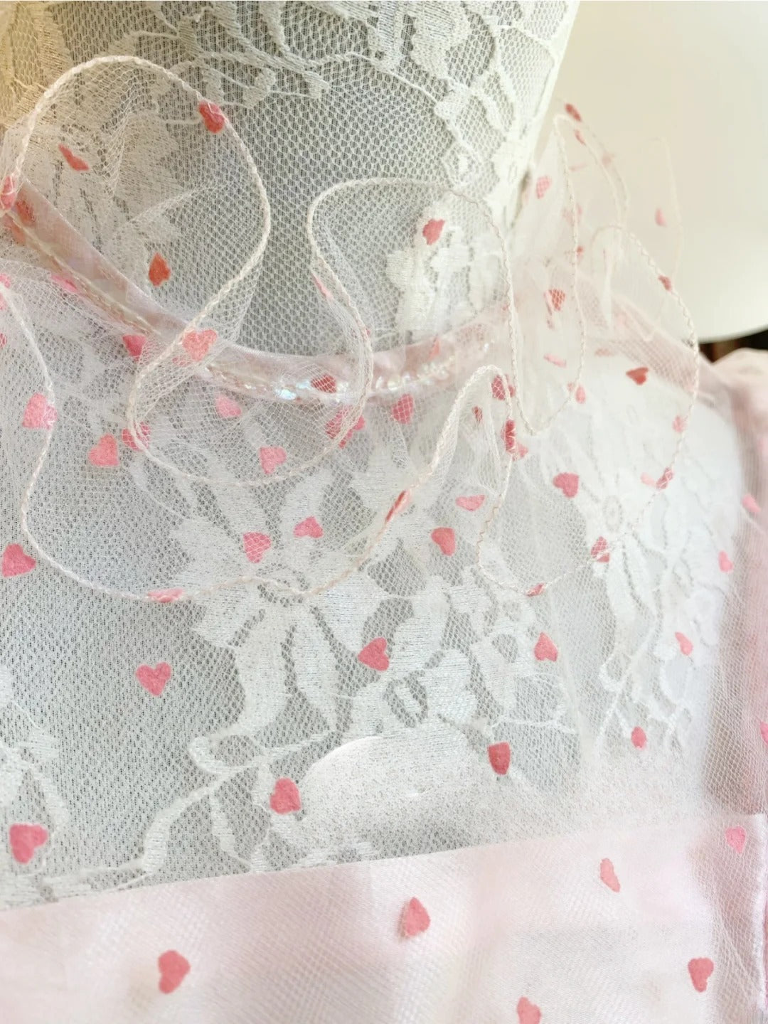 Pink Sweet 16 Dress Tulle Ballgown High Neck Polka Dots Sweet Sixteen Dress With Ruffled RB9676