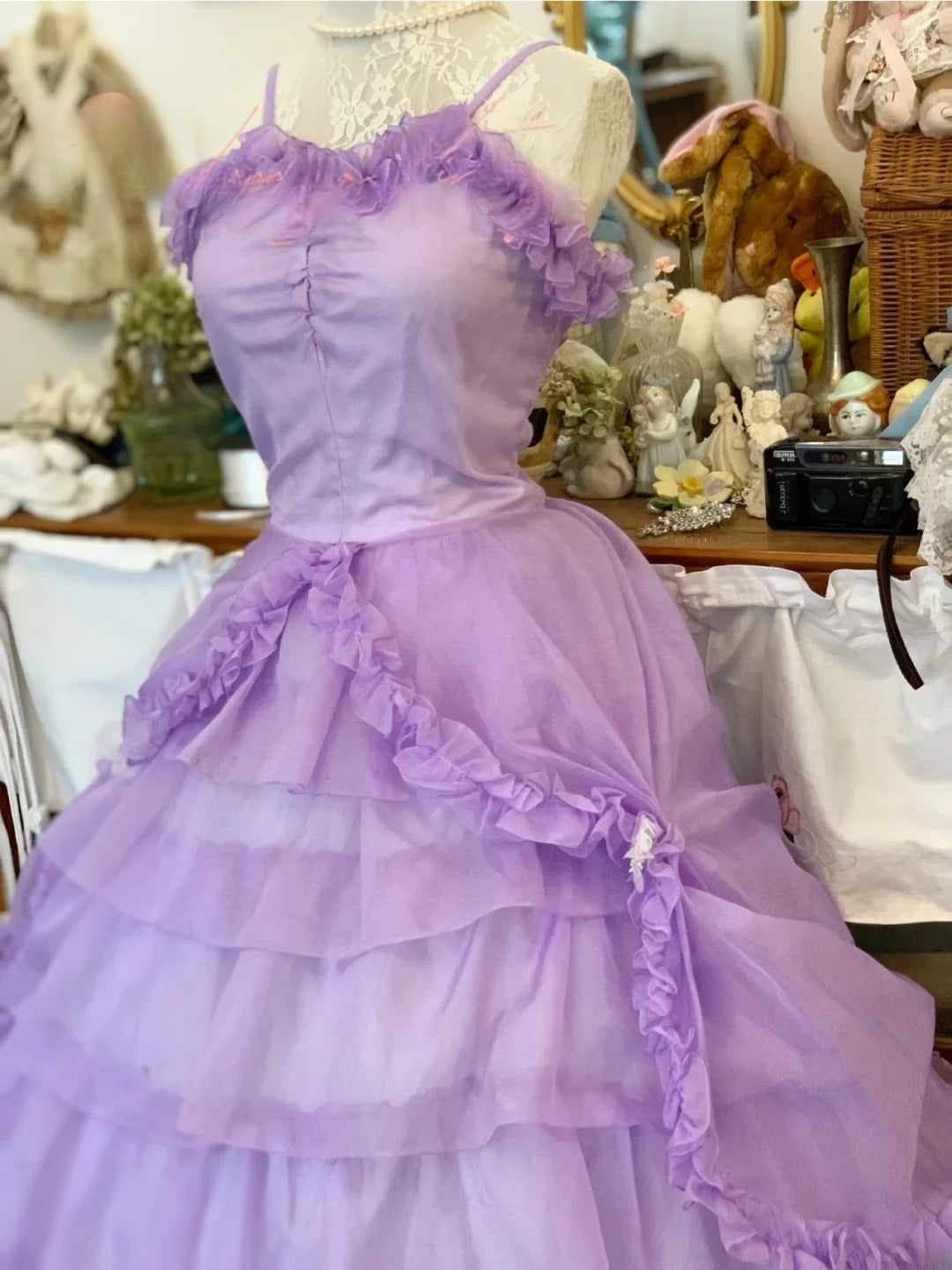 Sweet 16 Dress Ball Gown Spaghetti Straps Lilac With Tiered Layers Vestido De 15 Sweet Sixteen Dress RB9680