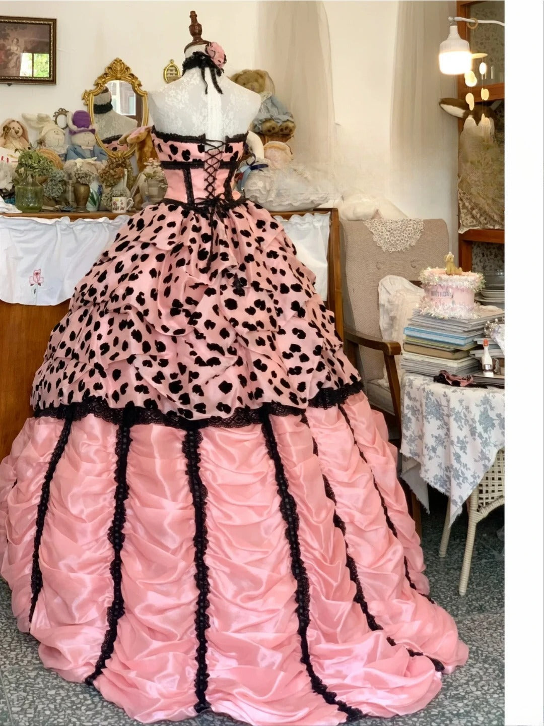 Sweet 16 Dress Ball Gown Sweethart Pink With Tiered Layers Vestido De 15 Sweet Sixteen Dress RB9687