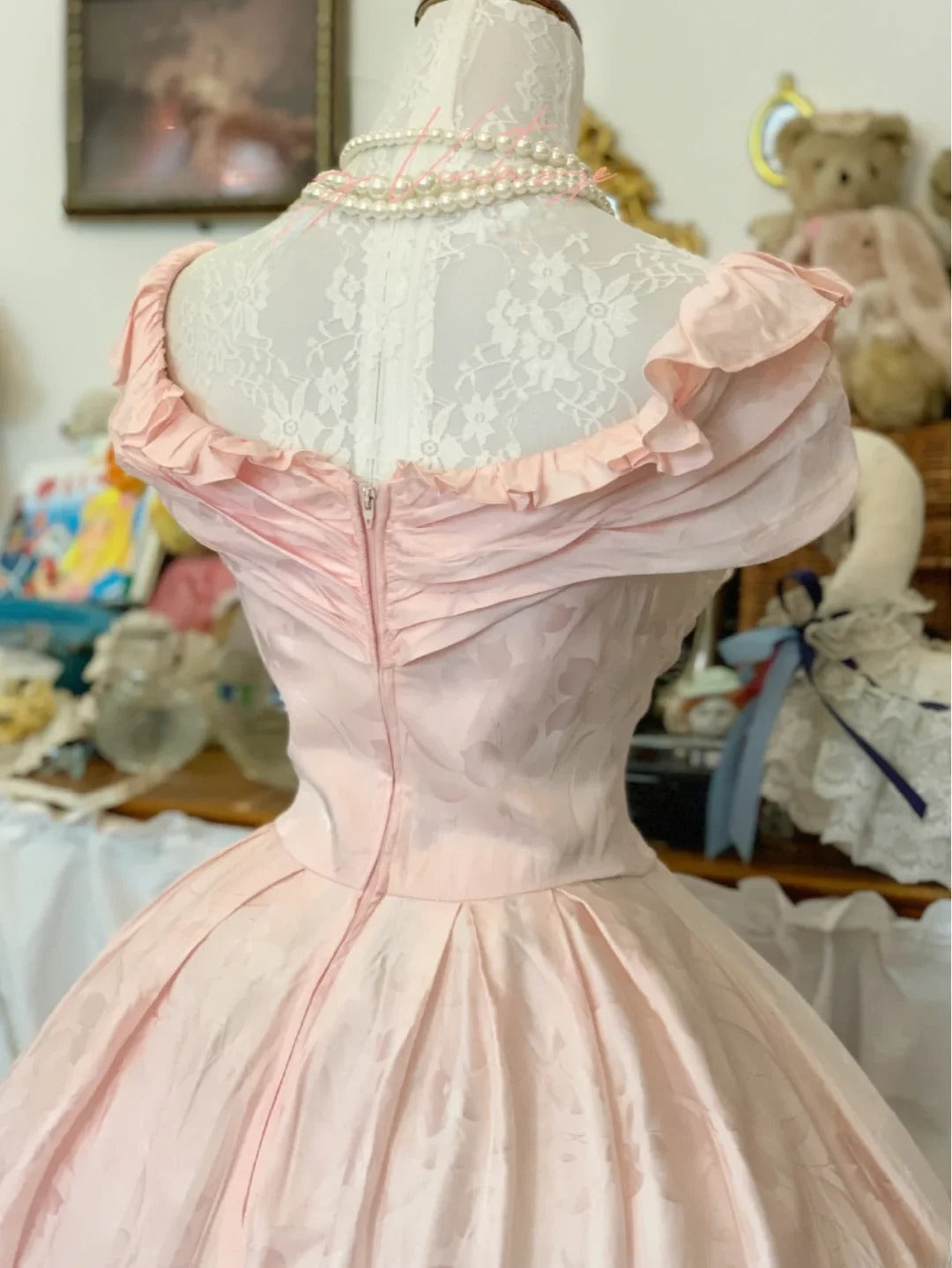 Sweet 16 Dress Satin Ballgown Pink Lace With Ruched V Neck Sweet Sixteen Dress RB9719