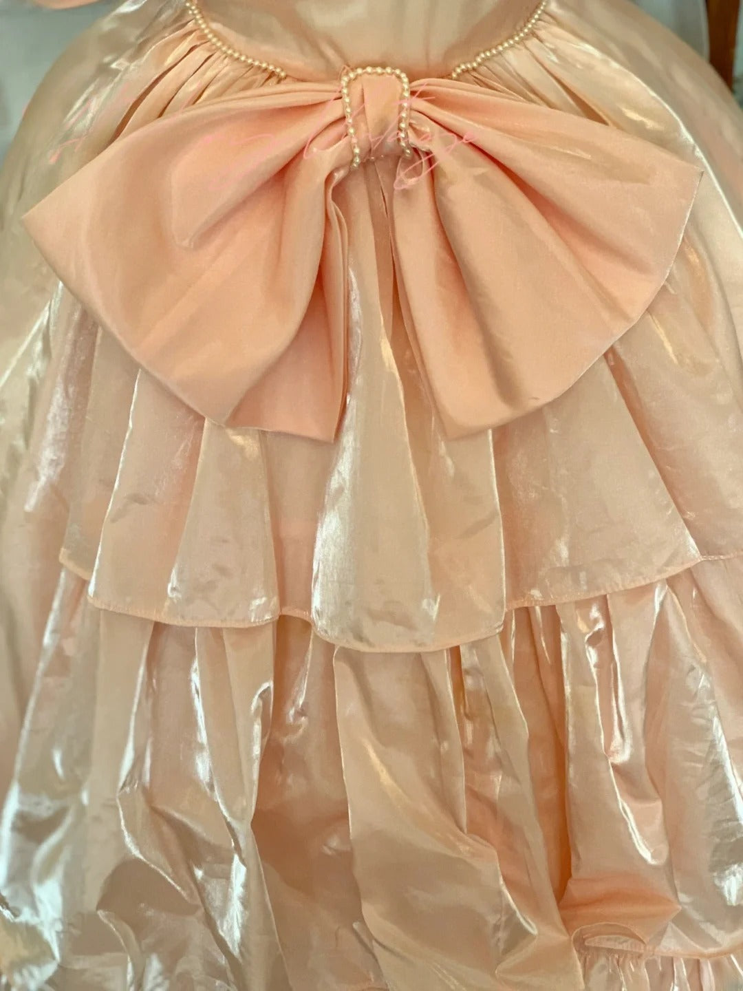 Sweet 16 Dress Ball Gown Blush Pink Satin With Ruched Ruffled Puffy Sleeves Vestido De 15 Sweet Sixteen Dress RB9726
