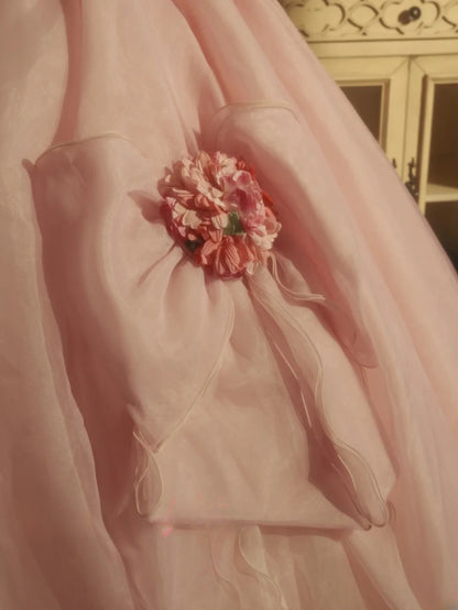 Sweet 16 Dress Ball Gown V Neck With 3D Flowers Vestido De 15 Sweet Sixteen Dress RB9732