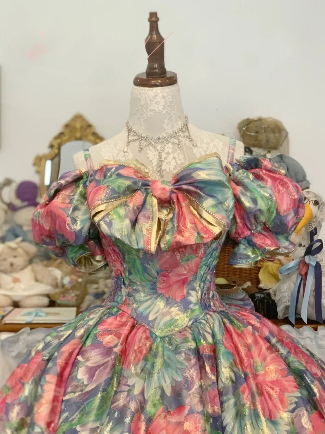 Sweet 16 Dress Ball Gown Off Shoulder Floral With Short Sleeves Vestido De 15 Sweet Sixteen Dress RB9752