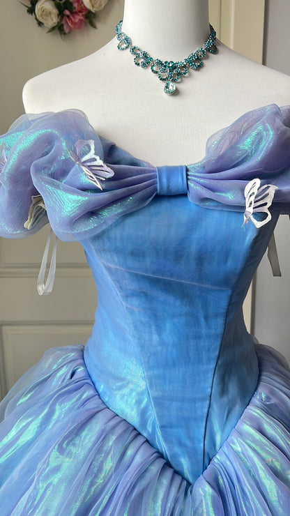 Sweet 16 Quinceanera Dress Ball Gown Off The Shoulder Lilac With Ruffled Birthday Party Gown RC0860