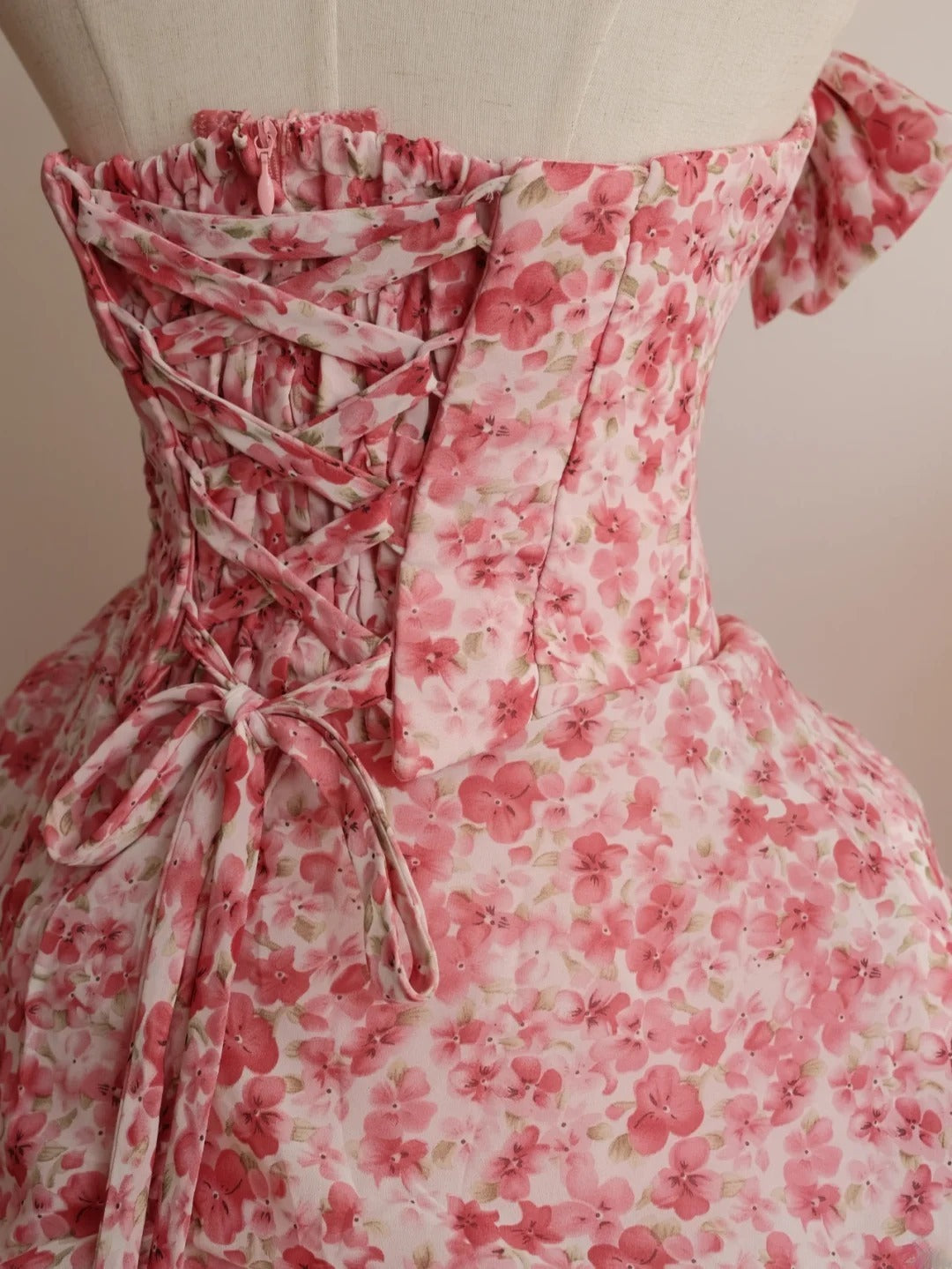 Sweet 16 Dress Ball Gown Strapless Pink Floral With Tiered Vestido De 15 Sweet Sixteen Dress RB9768