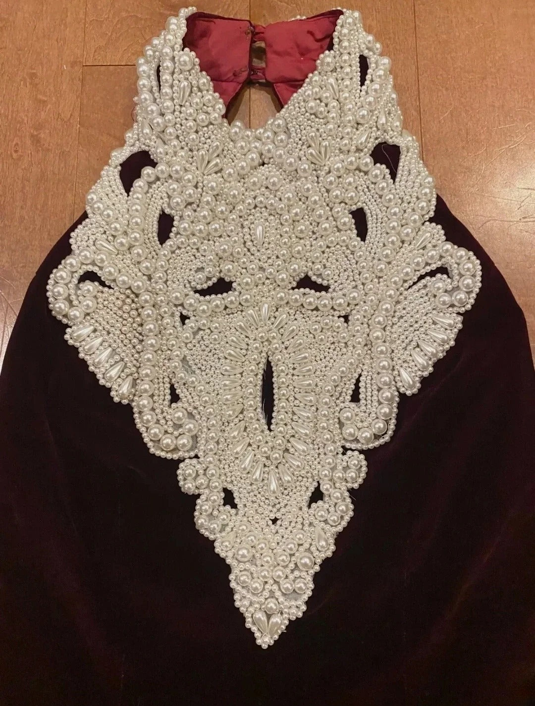 Prom Dress Sheath High Neck Burgundy Velvet Long Romantic Evening Gown for Prom RB9770