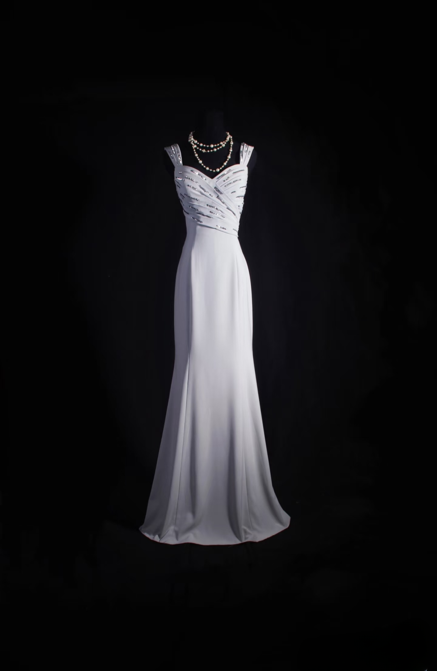 Vintage Mermaid Sweetheat Silver Gray 80s Satin Inspiration Long Prom Dresses Evening Party Dress Prom Gowns AU017