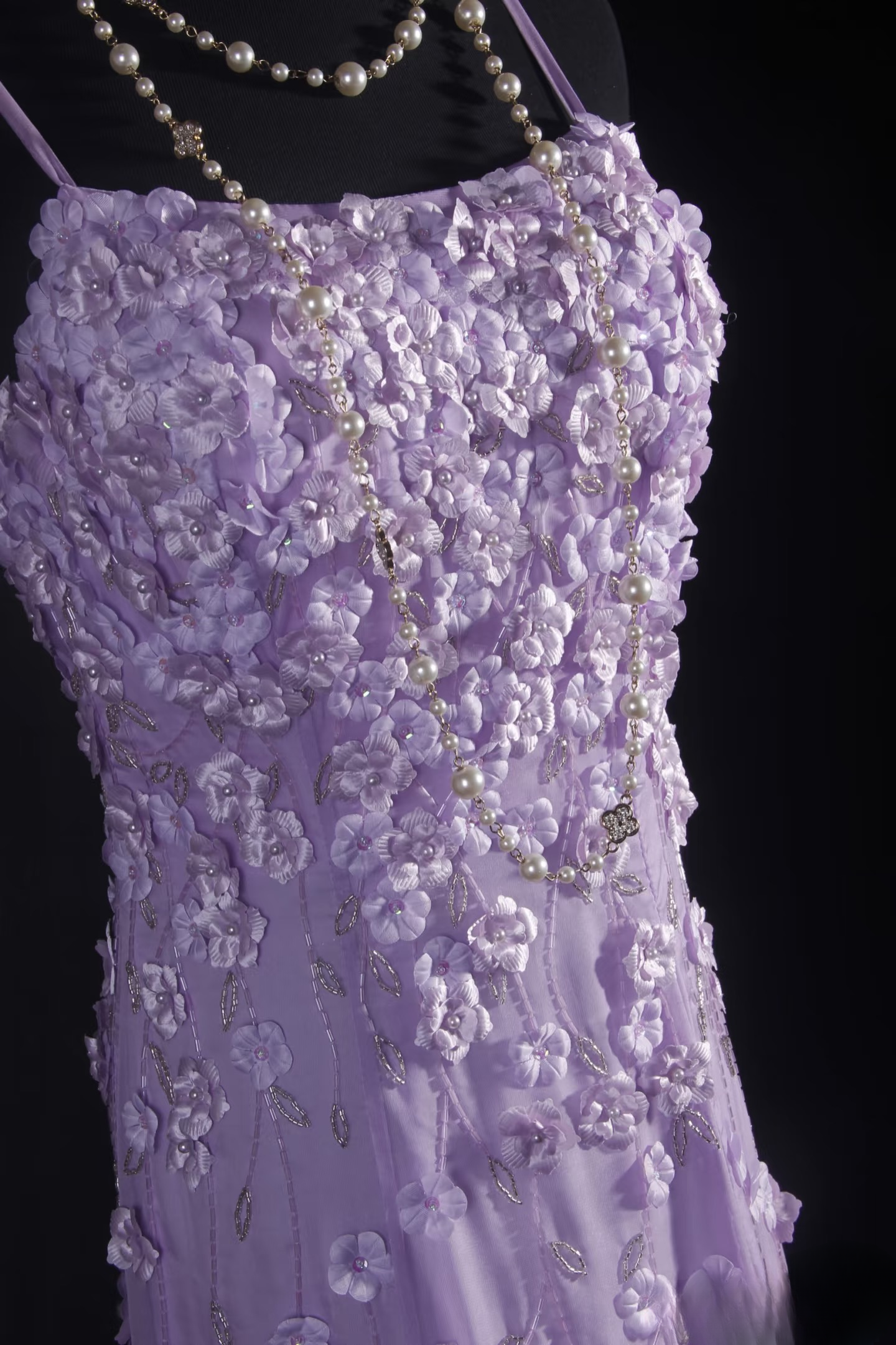 Retro Prom Dresses A Line Spaghetti Strap Lilac Tulle Vintage Fashion Long Prom Dresses Party Gowns AU019