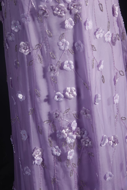 Retro Prom Dresses A Line Spaghetti Strap Lilac Tulle Vintage Fashion Long Prom Dresses Party Gowns AU019