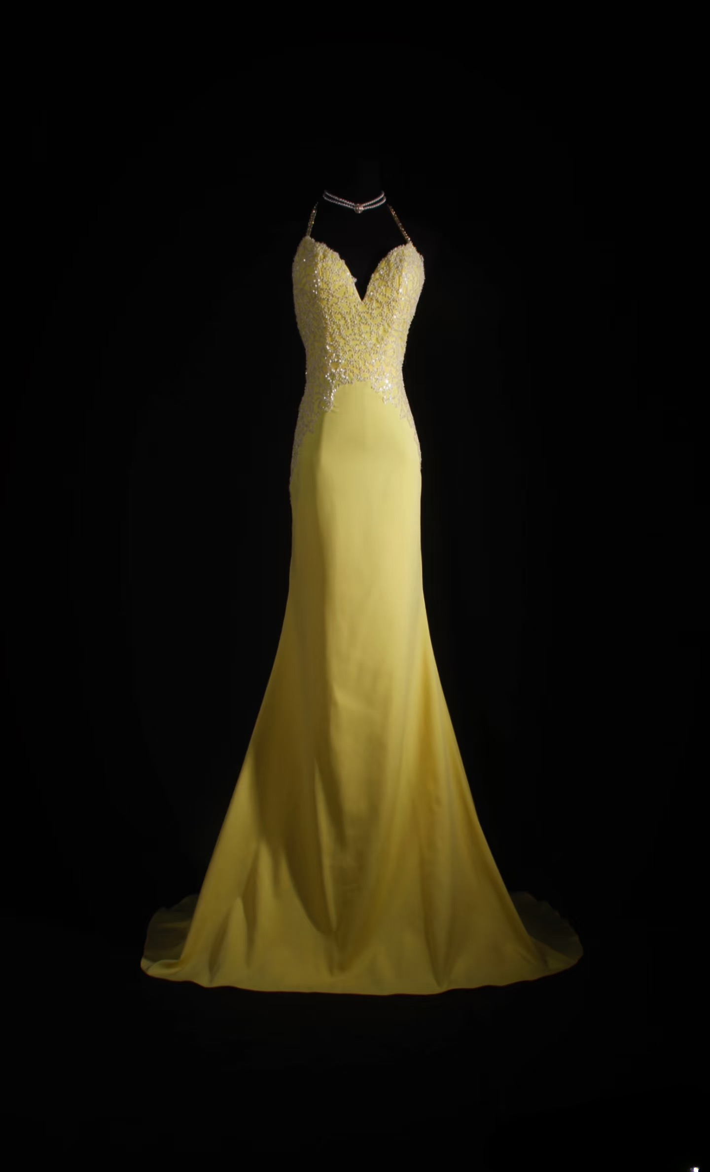 Retro Prom Dresses Mermaid Spaghetti Strap Yellow Backless Chiffon Vintage Fashion Long Prom Dresses Party Gowns AU020