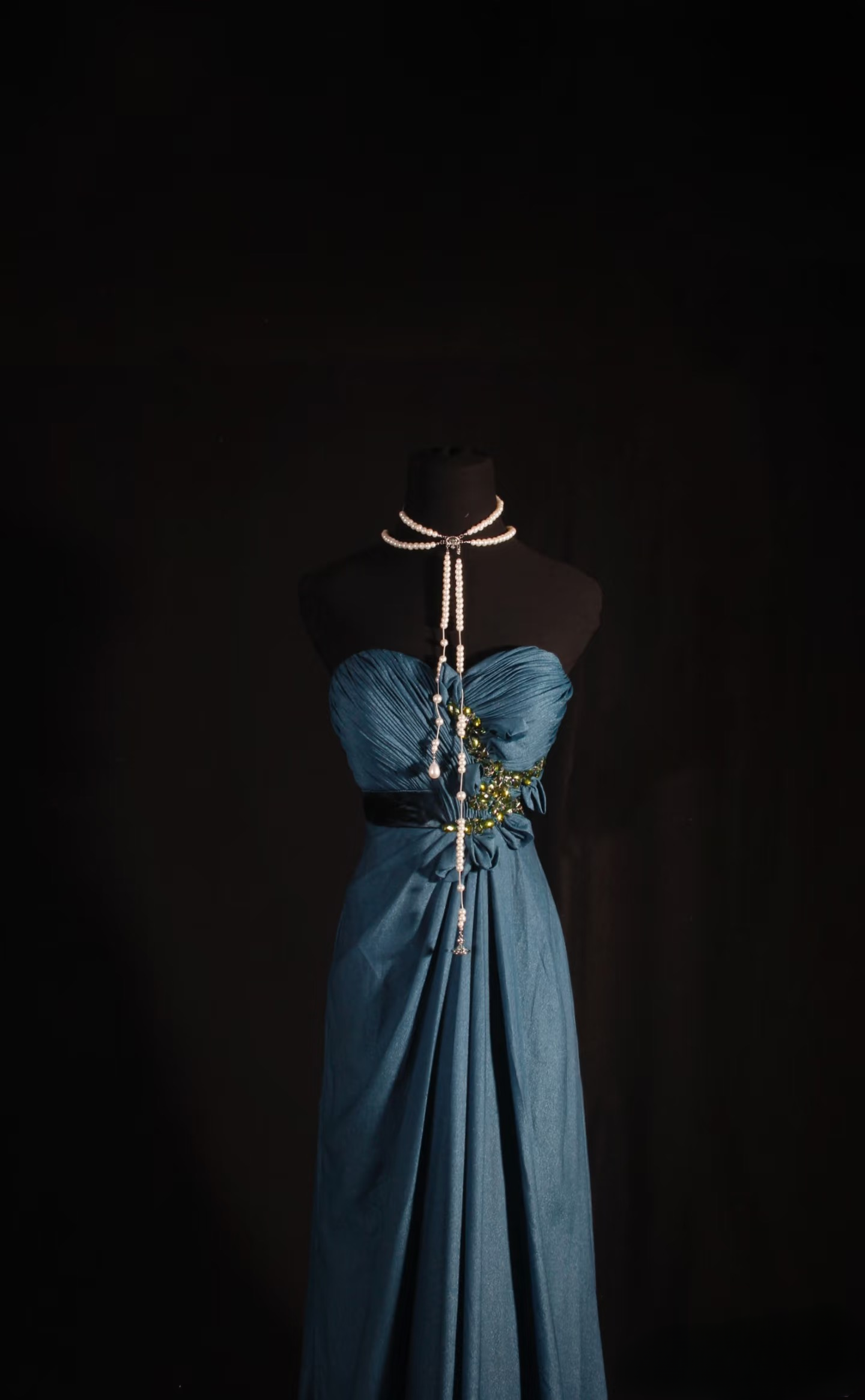Retro Prom Dresses A Line Navy Blue Sweetheart 80s With Gold Beads Chiffon Vintage Fashion Long Prom Dresses Party Gowns AU024