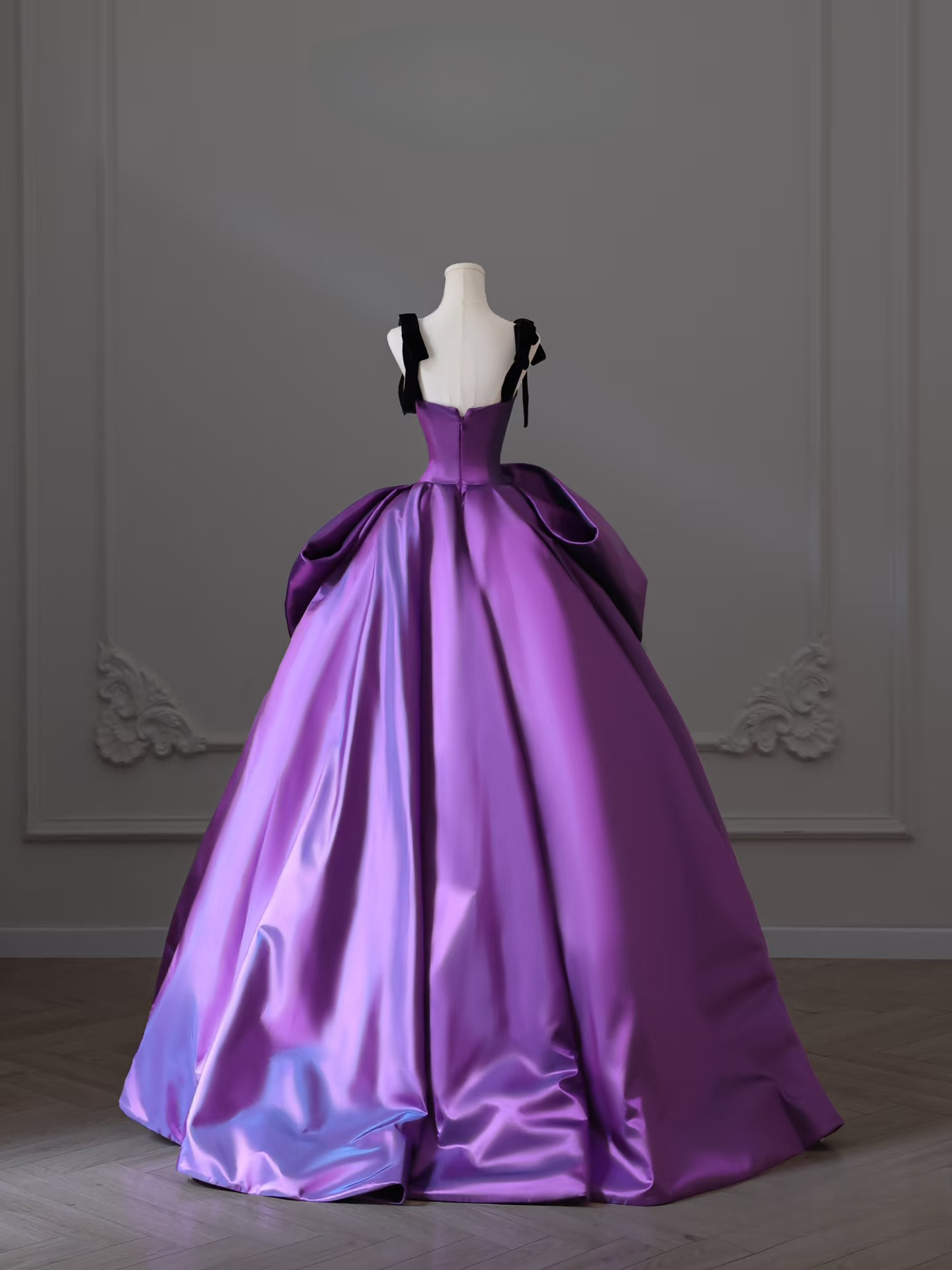 Classy Ball Gown Straps Grape Long Quinceanera Dress Gorgeous Quinceanera Dresses Sweet 15 16 Dress AU031
