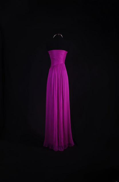 Vintage Prom Dresses 1980s Retro Classy A line Sweethart Chiffon Beaded Inspo Long Prom Gown AU044