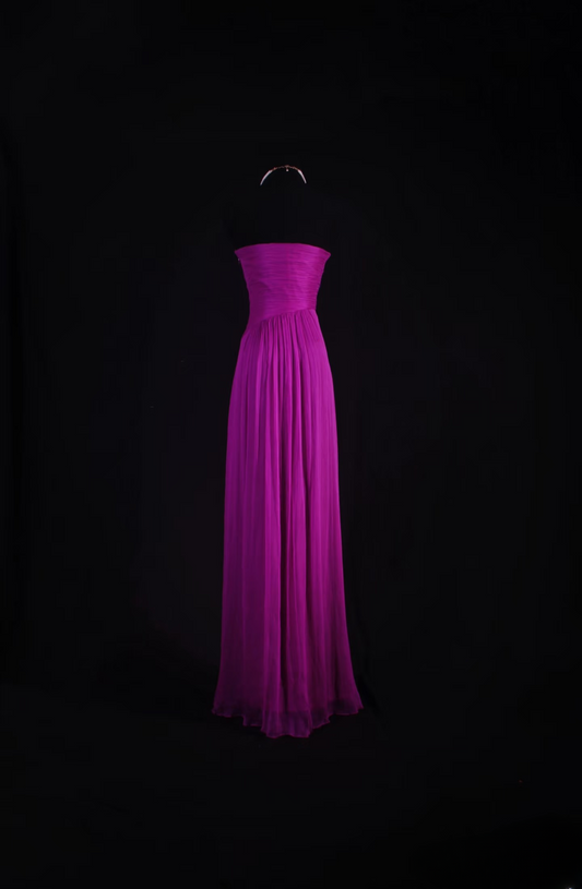 Vintage Prom Dresses 1980s Retro Classy A line Sweethart Chiffon Beaded Inspo Long Prom Gown AU044