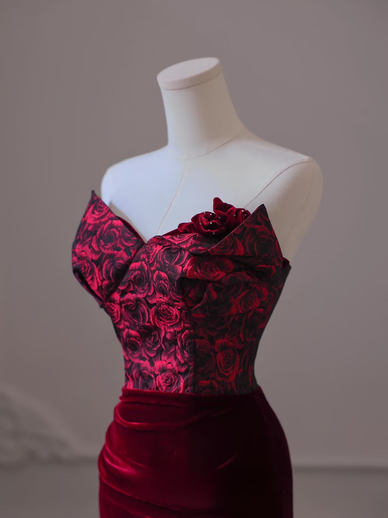 Elegant Mermaid Sweetheart Burgundy Floor Length Amazing Prom Dress Inspiration Ideas Prom Inspo Gowns Graduation Dress AU046