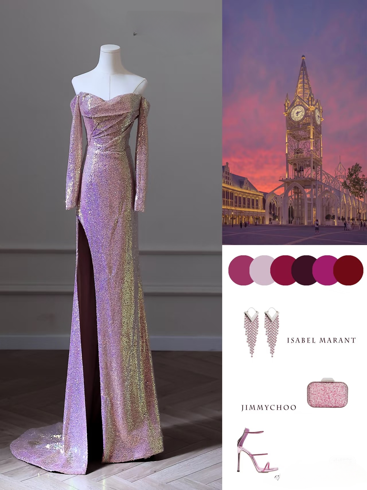 Elegant Mermaid Sweetheart Pink Sequin Slit Amazing Prom Dress Inspiration Ideas Prom Inspo Gowns Graduation Dress AU047