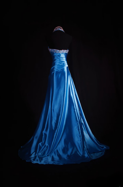 Retro Prom Dresses Sheath Halter Blue With Silver Beaded 70s 80s Pleated Vintage Fashion Long Prom Dresses Party Gowns AU048
