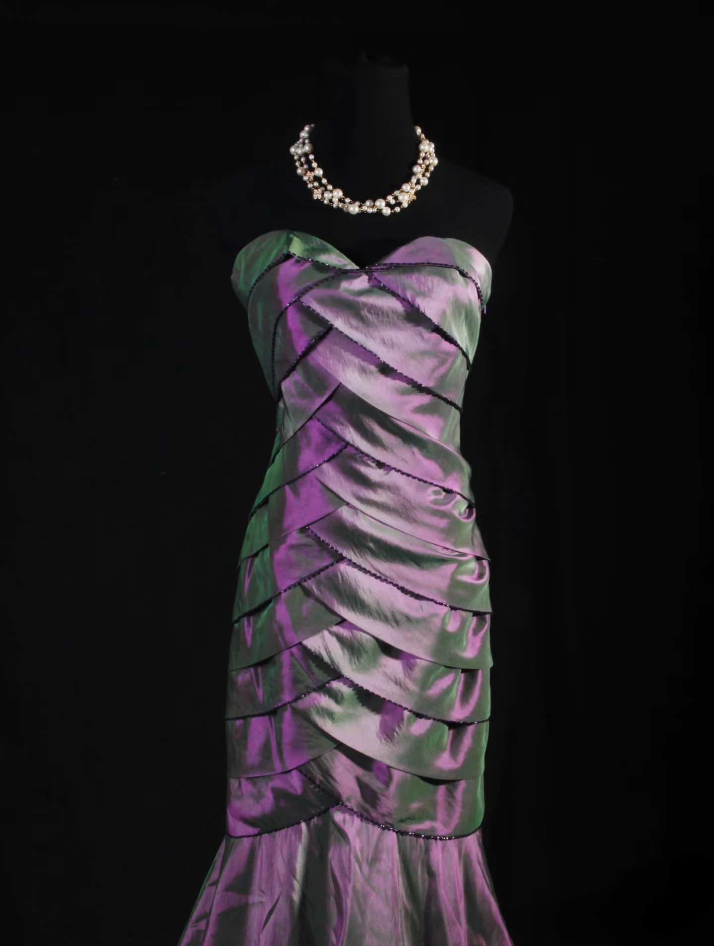 Retro Prom Dresses Mermaid Sweetheart 50s 60s Pleated Grape Taffeta Vintage Long Prom Dresses Party Gowns AU049