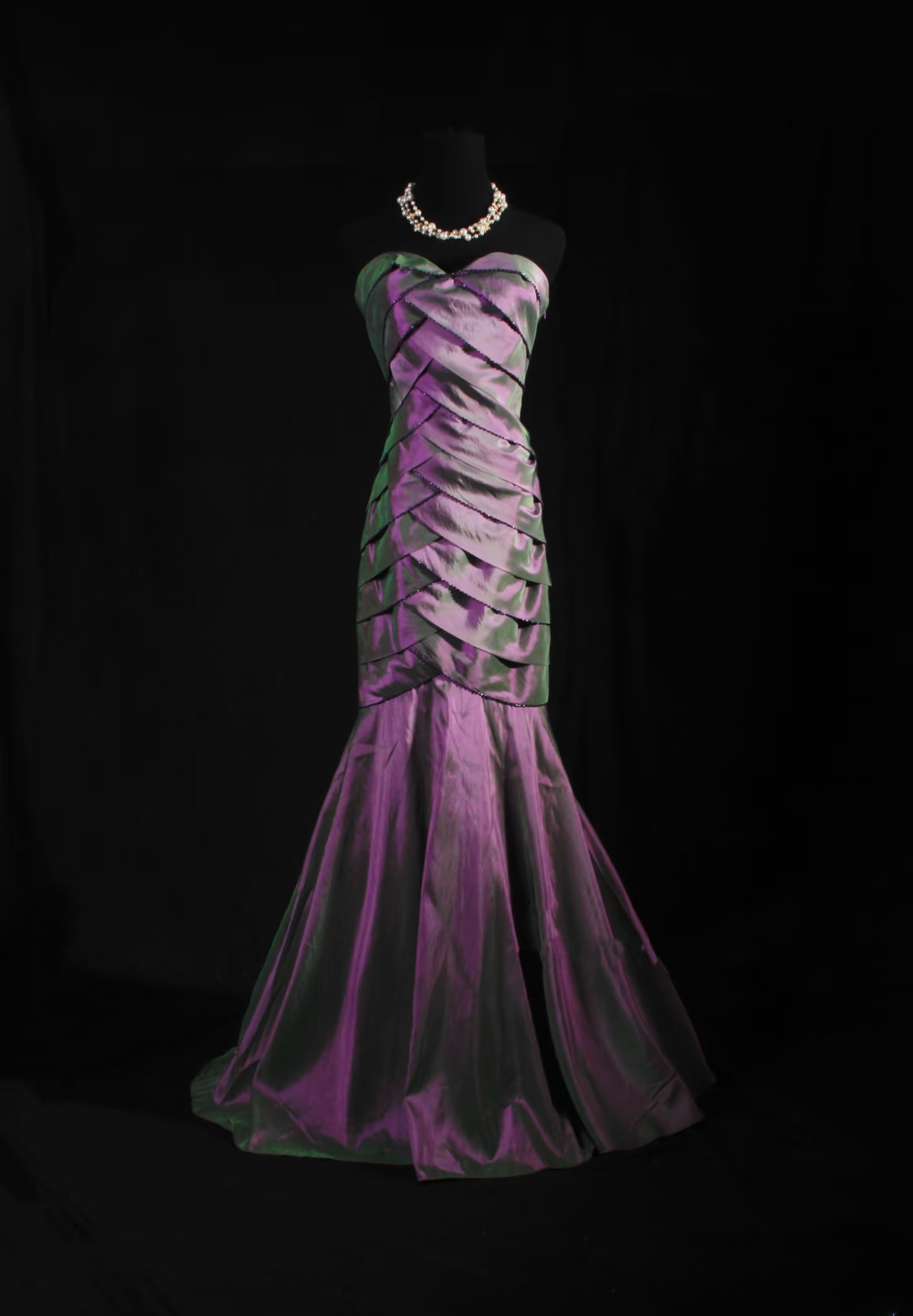 Retro Prom Dresses Mermaid Sweetheart 50s 60s Pleated Grape Taffeta Vintage Long Prom Dresses Party Gowns AU049