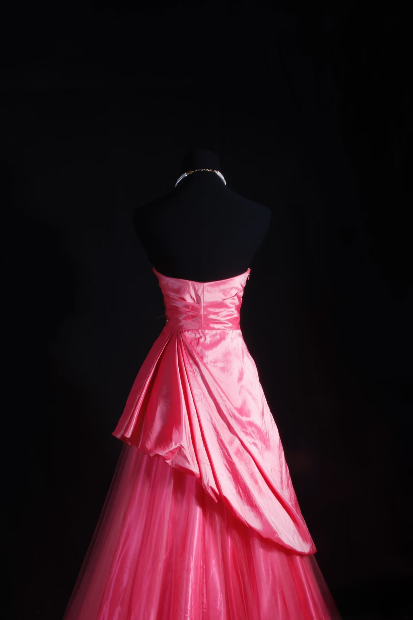 Vintage Prom Dresses 1950s Formal Retro Classy A Line Sweetheart Pink Tulle Evening Dress Inspiration Long Prom Party Gown AU066