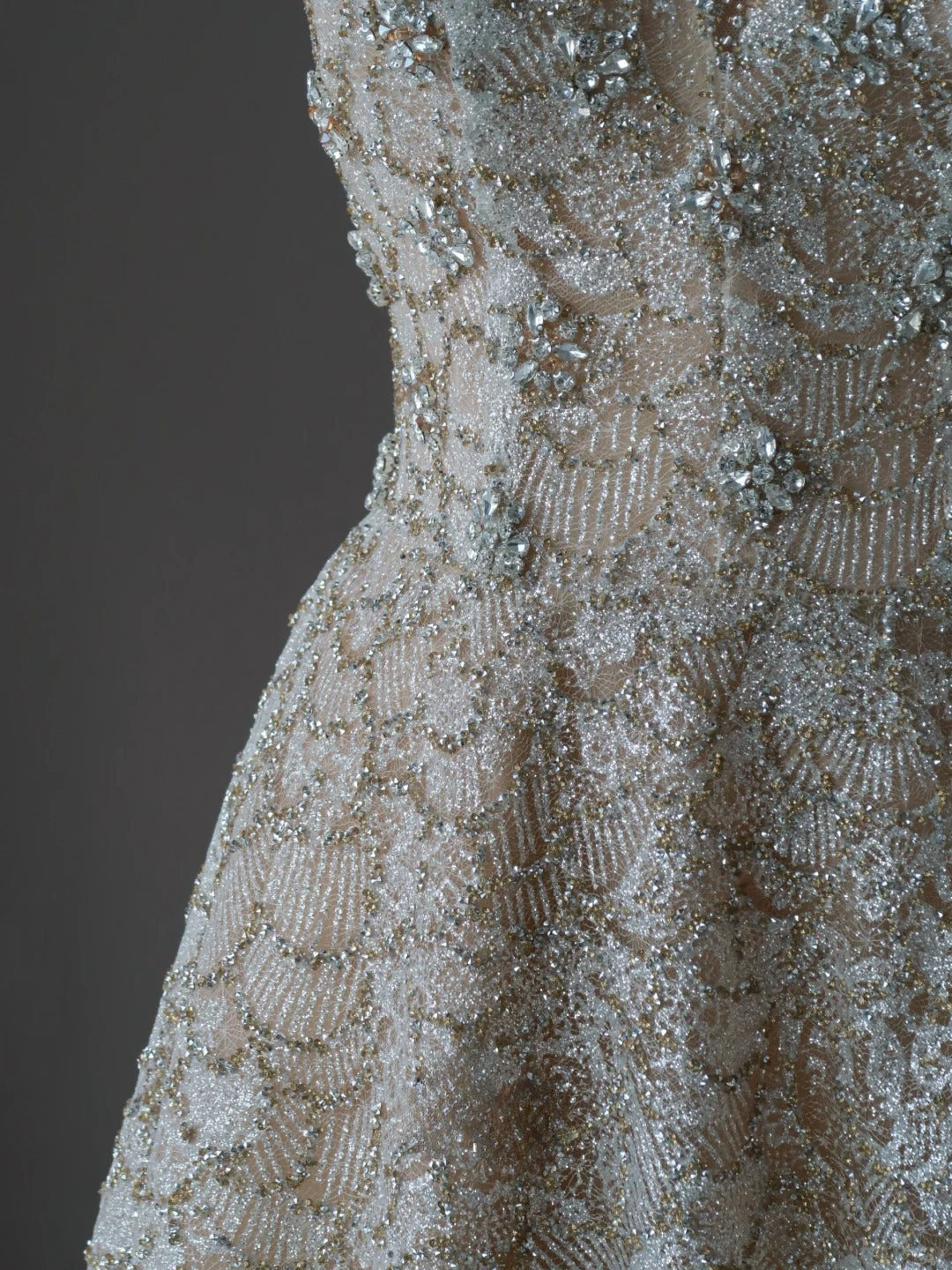 Glitter A Line Spaghetti Strap Champagne Sequined With Beading Prom Dresses Long Evening Party Formal Outfits RB6582