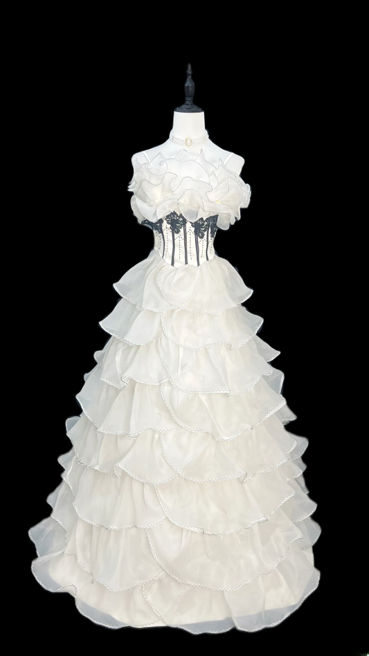 Retro Wedding Dresses Ball Gown Spaghetti Strap Plus Size 1970s Vintage Long Wedding Dress Bride Gowns AU111