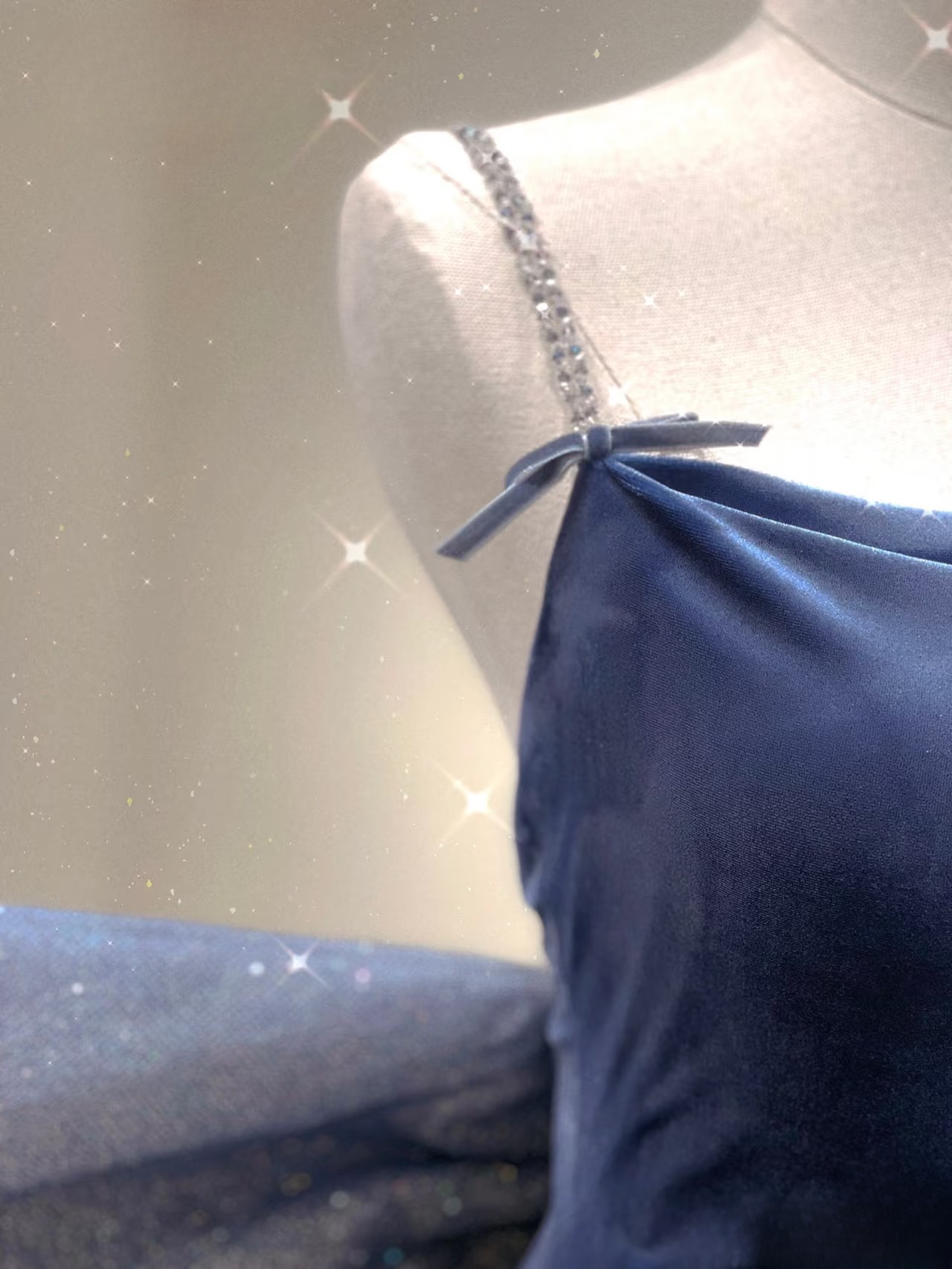 Timeless Mermaid Spaghetti Straps Navy Blue Sequin Long Prom Dresses Party Dress Birthday Outfits Graduation Dress AU162