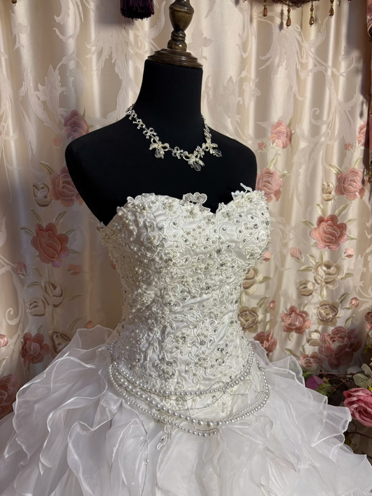 Retro Style Wedding Dresses Ball Gown Sweetheart Plus Size 1980s Vintage Long Lace Wedding Dress Bride Gown AU171