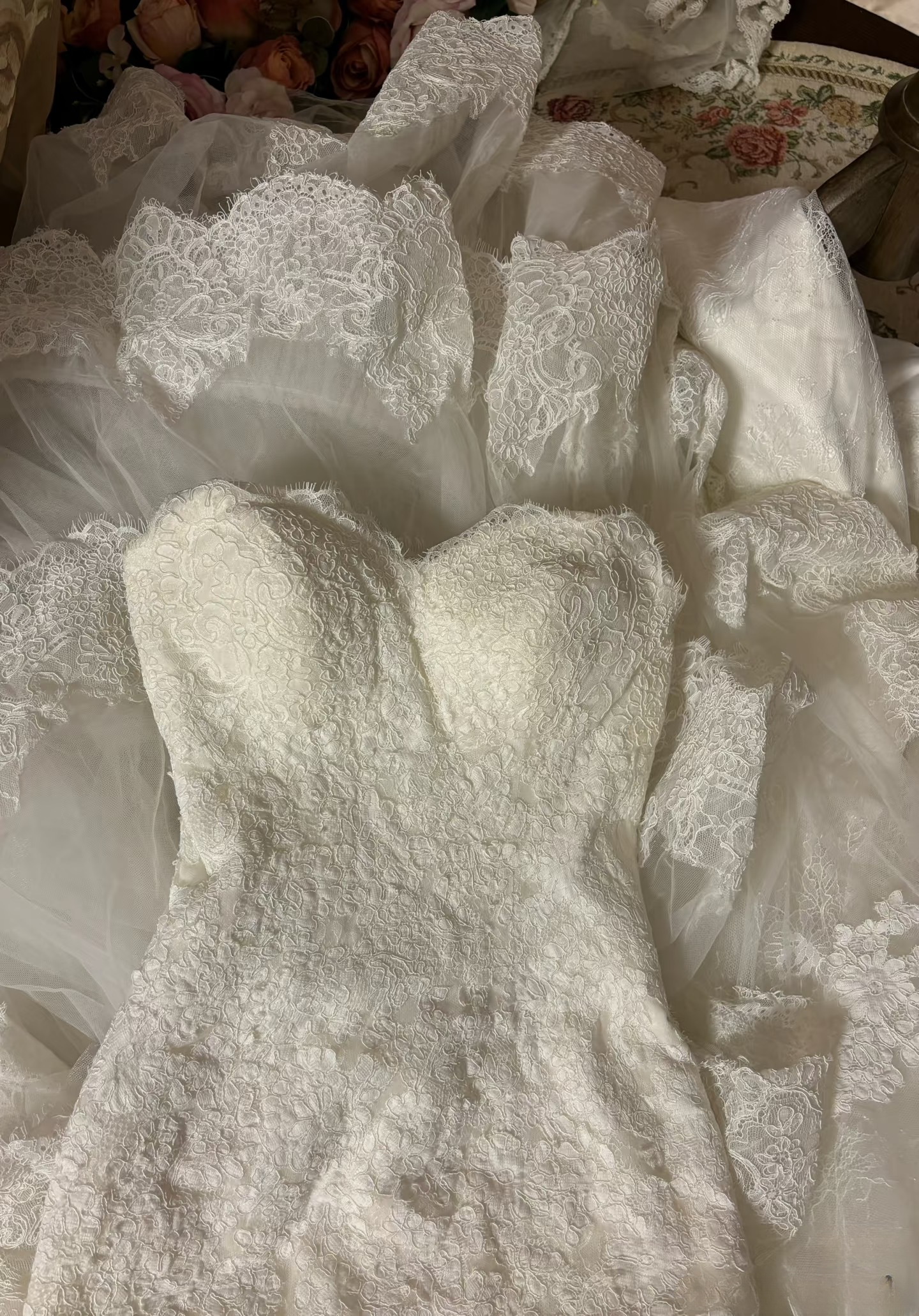 Retro Mermaid Sweetheart 1960s White Fitted Corset Bride Gown Long Lace Wedding Dresses AU234