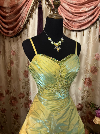 Vintage Mermaid Spaghetti Strap Sage Green With Beads Gem Long Prom Dresses Formal Party Teens Evening Gowns AU292