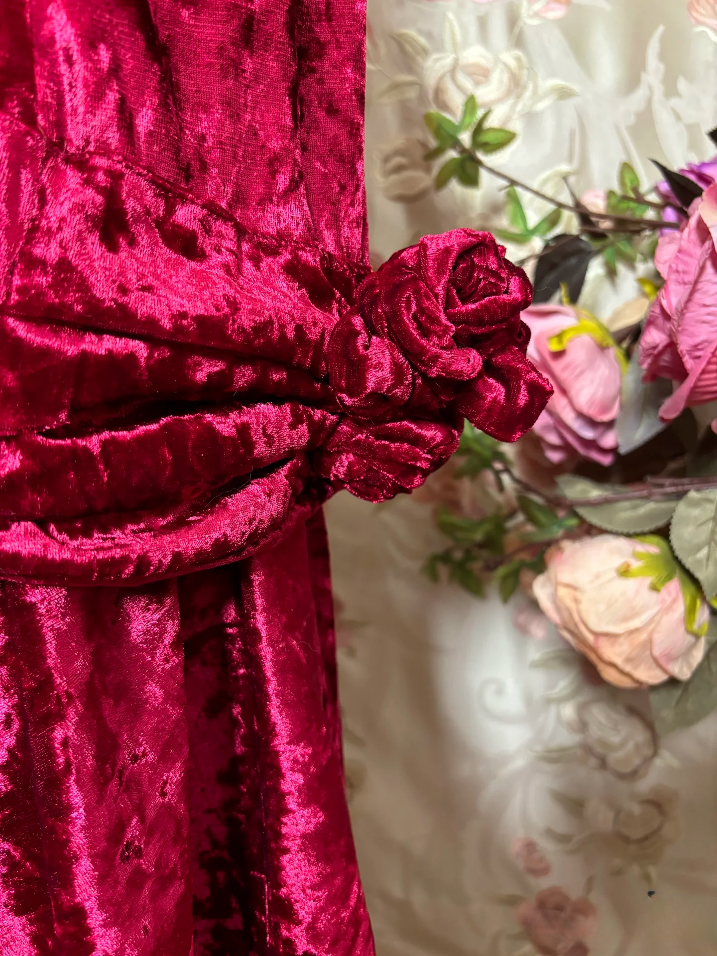 Vintage Mermaid Straps Fuchsia Sleeveless Long Prom Dresses Formal Party Teens Evening Gowns AU296