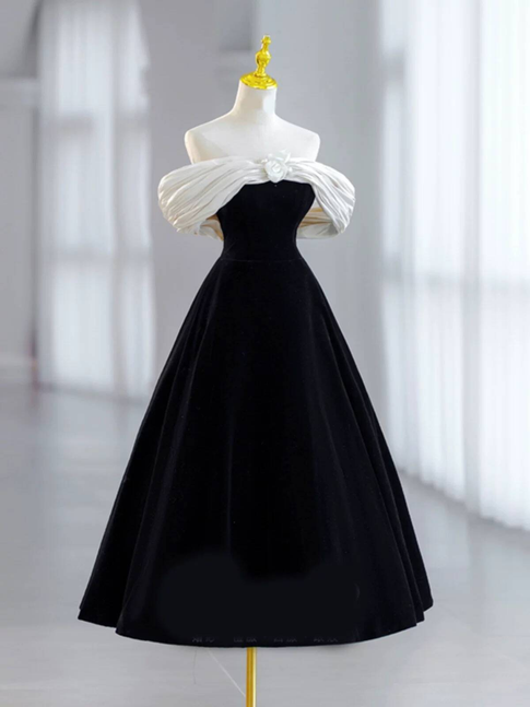 Beautiful Ball Gown Off The Shoulder Black Prom Dresses Inspiration Prom Dress Princess Graduation Dress AU298