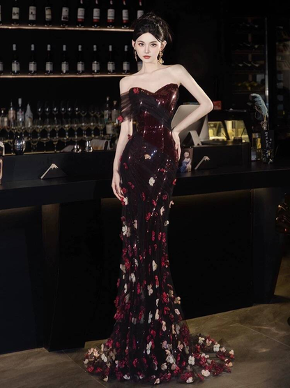 Modest Mermaid Off The Shoulder Black Tulle Long Prom Dress Inspiration Party Formal Gown Prom Dresses AU408