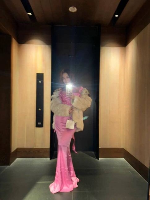 Elegant Mermaid Square Neck Pink Satin Prom Dresses Party Dress 16th Birthday Outfits Senior Graduation Dress AU476
