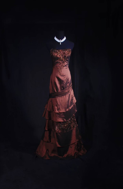 Vintage Mermaid Strapless Taffeta Floor Length Prom Dress Beads Inspiration Long Prom Dresses AU529