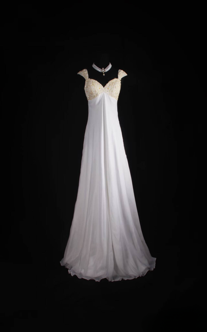 Vintage Prom Dresses 1950s Retro Classy A Line Sweetheart Sleeveless Chiffon White Prom Dresses Party Dress Graduation Dress AU544