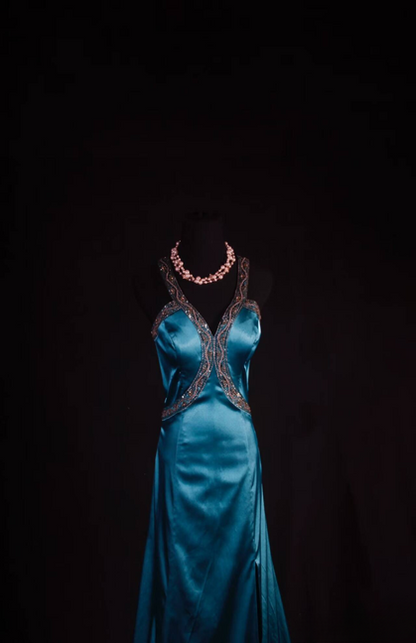 Vintage Prom Dresses 1950s Retro Classy A Line Party Dress Satin Backless Princess Graduation Outfit For Women AU580