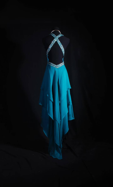 Vintage Prom Dresses 1950s Retro Classy A Line Halter Chiffon Party Dress Graduation Outfit For Women AU588