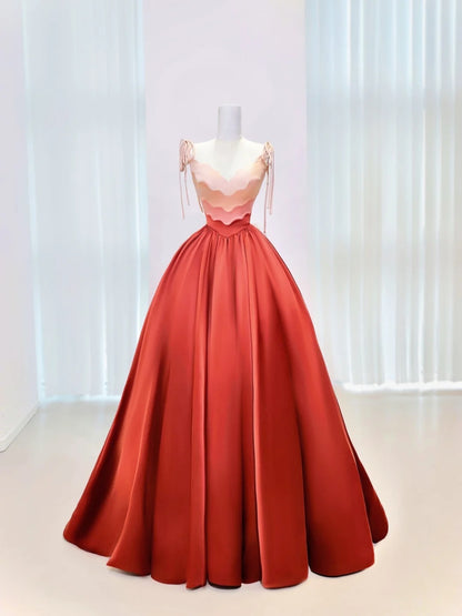 Charming Quinceanera Dresses Ball Gown Spaghetti Straps Satin Birthday Gowns Vestidos De 15 Anos Long Sweet 16 Dress AU853