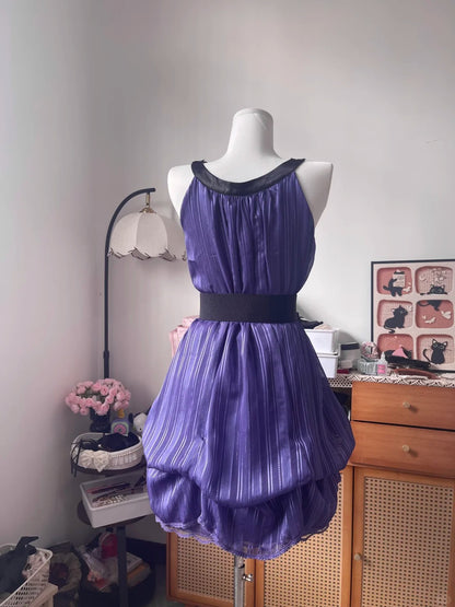 Vintage A Line V Neck Grape With Black Lace 16th Birthday Homecoming Dress Graduation Outfits RB6801
